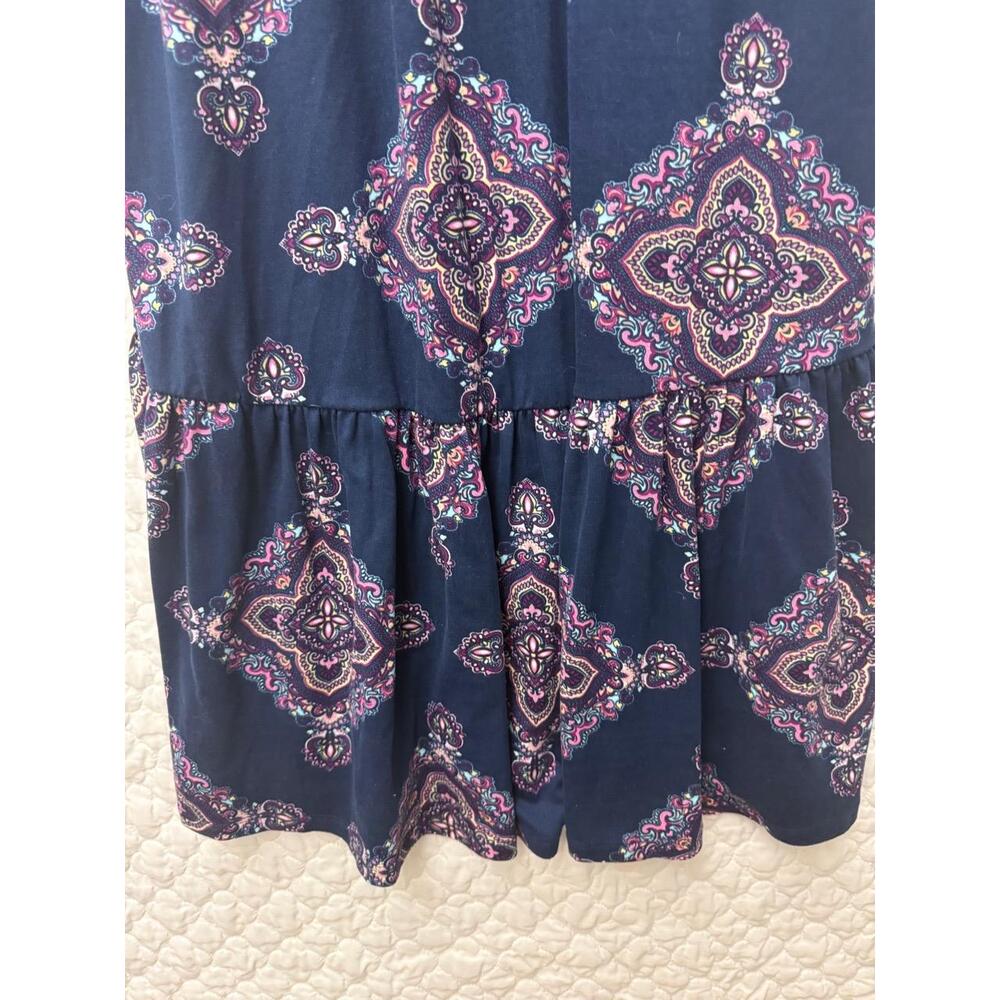 French Grey Stitch Fix Paisley Sleeveless Maxi Dress Size Small - Picture 5 of 10